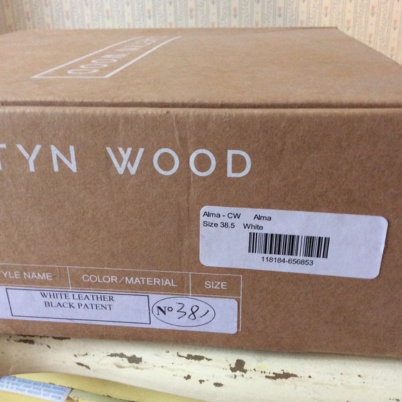 Black & white leather Alma sandal Claetyn Wood 8.5 - Picture 6 of 6